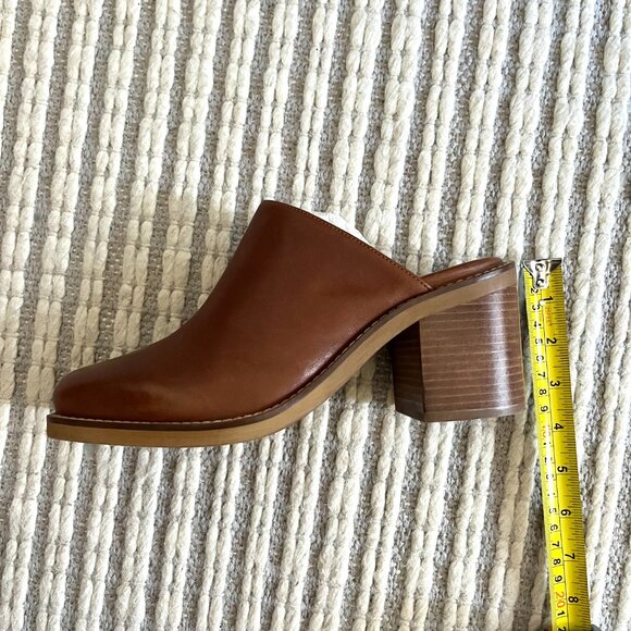 Seychelles Brown Leather Mule Heels Size 8 - Picture 5 of 5
